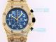 Clone Audemars Piguet Royal Oak Yellow Gold Diamond Watch Blue Chronograph Dial (12)_th.jpg